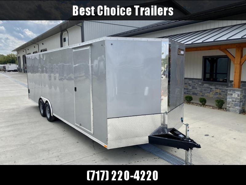 2021 ITI Cargo 8.5x24 Enclosed Car Hauler Trailer 9900# GVW * CHARCOAL EXTERIOR * .030 SEMI-SCREWLESS * RV DOOR * 1 PC ROOF * 3/8" WALLS * 3/4" FLOOR * PLYWOOD * TRIPLE TUBE TONGUE * 6'6" INTERIOR * 24" STONEGUARD * HIGH GLOSS PAINTED FRAME * D-RINGS 2021 ITI Cargo 8.5x24 Enclosed Car Hauler Trailer 9900# GVW * CHARCOAL EXTERIOR * .030 SEMI-SCREWLESS * RV DOOR * 1 PC ROOF * 3/8" WALLS * 3/4" FLOOR * PLYWOOD * TRIPLE TUBE TONGUE * 6'6" INTERIOR * 24" STONEGUARD * HIGH GLOSS PAINTED FRAME * D-RINGS