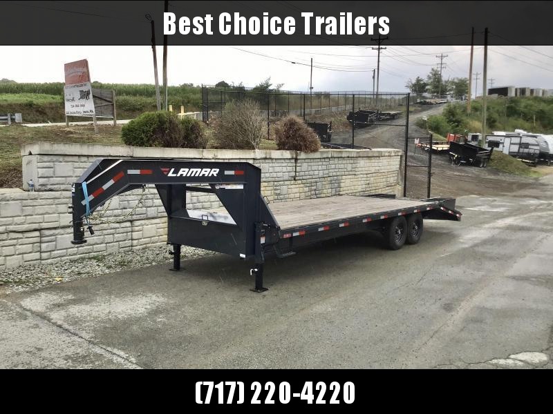 2020 Lamar 102x20+5' HD Gooseneck Beavertail Deckover Trailer 14000# GVW * 12" I-BEAM FRAME * FRONT TOOLBOX * DUAL JACKS * BLACK * SPARE TIRE * FLIPOVER RAMPS * CLEARANCE 2020 Lamar 102x20+5' HD Gooseneck Beavertail Deckover Trailer 14000# GVW * 12" I-BEAM FRAME * FRONT TOOLBOX * DUAL JACKS * BLACK * SPARE TIRE * FLIPOVER RAMPS * CLEARANCE