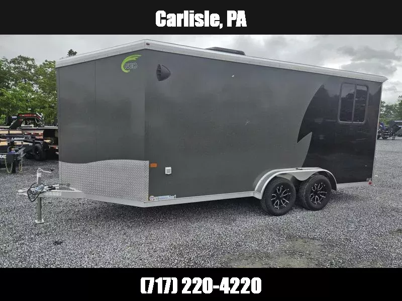 2021 Neo 7.5x14' NAMR Aluminum Enclosed Motorcycle Trailer