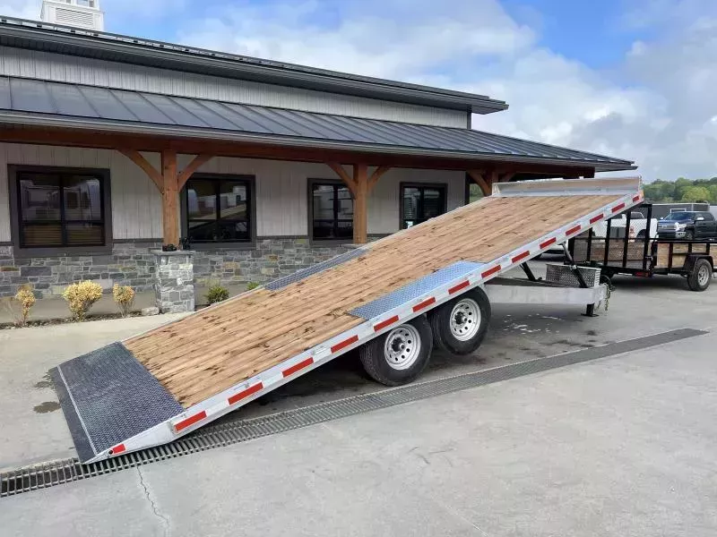 2026 Nordtek 102x20' Aluminum Power Tilt Deckover Trailer 9990# GVW * DUAL PISTON * ALUMINUM TOOLBOX & WHEELS * POWER UP/POWER DOWN * ALUMINUM FRAME