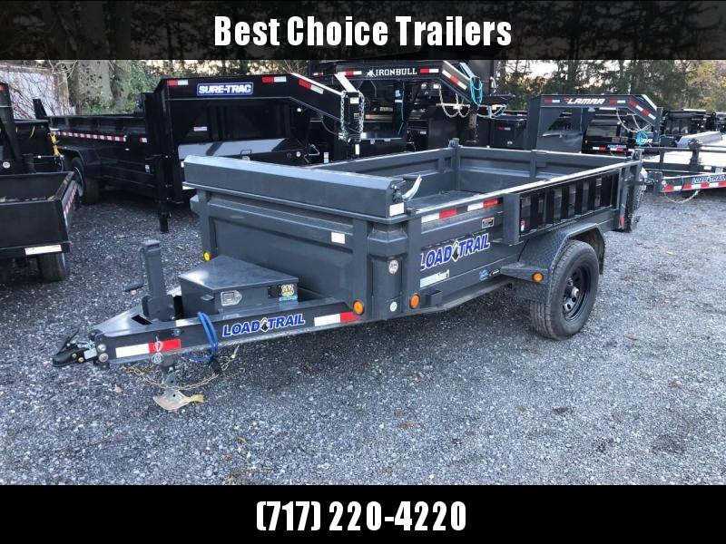 2021 Load Trail 6x10' Single Axle Dump Trailer 5000# GVW * SCISSOR HOIST * 3-WAY GATE * I-BEAM FRAME * TARP KIT * 4" TUBE BED FRAME * 110V CHARGER * ADJUSTABLE COUPLER * 7K JACK * 10GA 2PC SIDES/FLOOR * INTEGRATED KEYWAY * DEXTER'S * 2-3-2 * POWDER PRIMER 2021 Load Trail 6x10' Single Axle Dump Trailer 5000# GVW * SCISSOR HOIST * 3-WAY GATE * I-BEAM FRAME * TARP KIT * 4" TUBE BED FRAME * 110V CHARGER * ADJUSTABLE COUPLER * 7K JACK * 10GA 2PC SIDES/FLOOR * INTEGRATED KEYWAY * DEXTER'S * 2-3-2 * POWDER PRIMER
