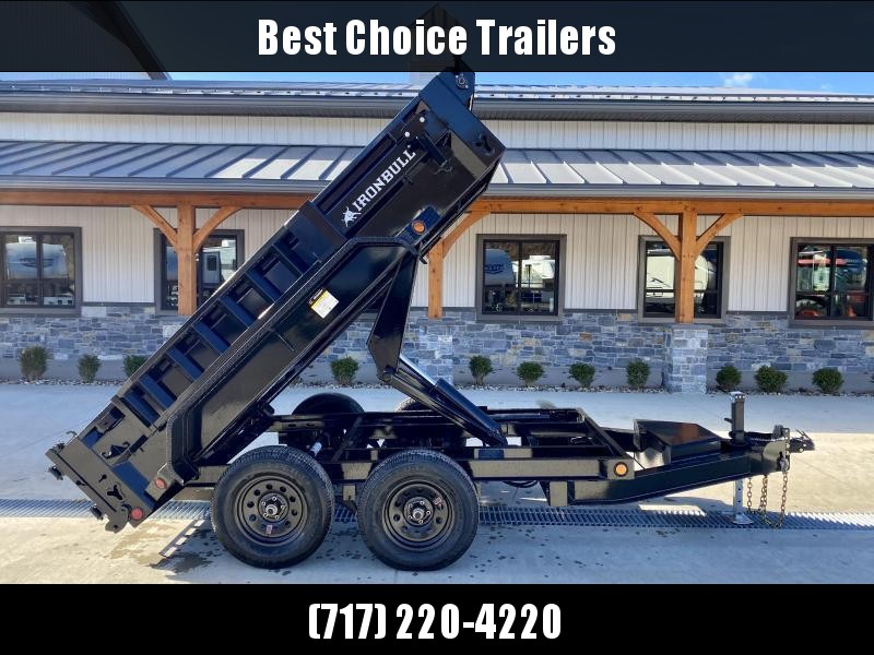 2022 IronBull 5x10' Dump Trailer 7000# GVW * SCISSOR HOIST * TARP KIT * RAMPS * I-BEAM FRAME * INTEGRATED KEYWAY * 10 GA SIDES AND FLOOR * COMBO GATE * ADJUSTABLE COUPLER * DROP LEG JACK * 110V CHARGER 2022 IronBull 5x10' Dump Trailer 7000# GVW * SCISSOR HOIST * TARP KIT * RAMPS * I-BEAM FRAME * INTEGRATED KEYWAY * 10 GA SIDES AND FLOOR * COMBO GATE * ADJUSTABLE COUPLER * DROP LEG JACK * 110V CHARGER