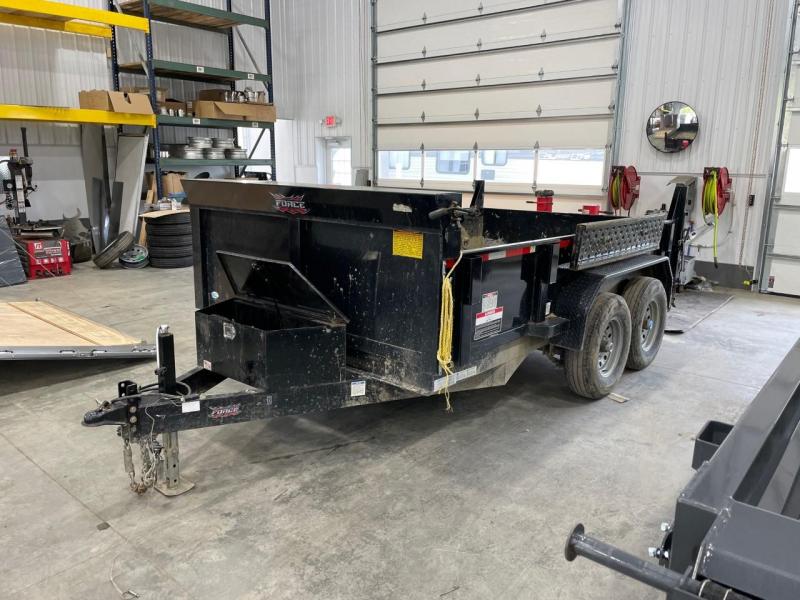 USED 2020 Forest River 7x12' Dump Trailer 12000# GVW * TARP KIT * RAMPS * FRONT/REAR BULKHEAD USED 2020 Forest River 7x12' Dump Trailer 12000# GVW * TARP KIT * RAMPS * FRONT/REAR BULKHEAD