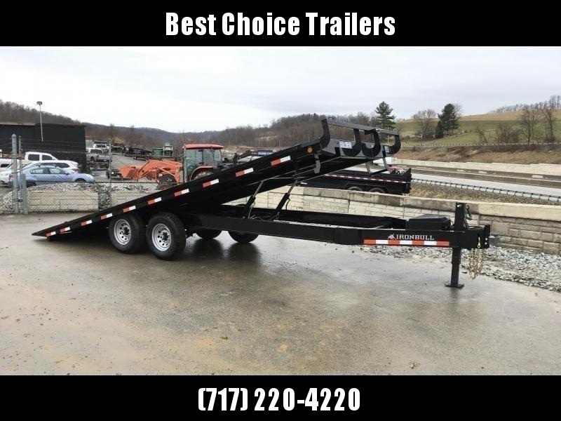 2021 Ironbull 102x22' Deckover Power Tilt Trailer 14000# GVW * RATCHET TRACK W/ RATCHETS * SCISSOR HOIST UPGRADE * HYDRAULIC JACK * WINCH PLATE * I-BEAM FRAME * RUBRAIL/STAKE POCKETS/PIPE SPOOLS/D-RINGS/BANJO EYES * 6" TUBE BED FRAME * 4X4X1/4 WALL TUBE B 2021 Ironbull 102x22' Deckover Power Tilt Trailer 14000# GVW * RATCHET TRACK W/ RATCHETS * SCISSOR HOIST UPGRADE * HYDRAULIC JACK * WINCH PLATE * I-BEAM FRAME * RUBRAIL/STAKE POCKETS/PIPE SPOOLS/D-RINGS/BANJO EYES * 6" TUBE BED FRAME * 4X4X1/4 WALL TUBE B