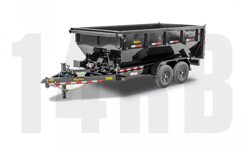 2026 Big Tex 7x14' Rolloff Dump Trailer 14000# GVW * DUAL BATTERIES * I-BEAM FRAME * WINCH WITH ROLLER