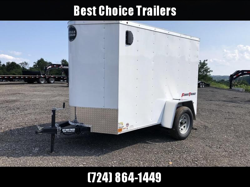 2022 Wells Cargo 5x8' Fastrac Enclosed Cargo Trailer 2990# GVW * WHITE EXTERIOR * SINGLE SWING DOOR 2022 Wells Cargo 5x8' Fastrac Enclosed Cargo Trailer 2990# GVW * WHITE EXTERIOR * SINGLE SWING DOOR