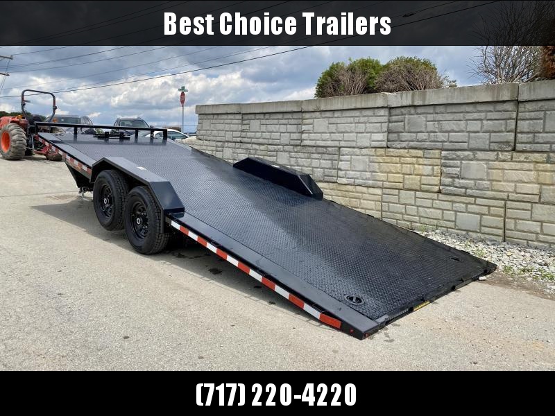 2021 H&H 102x24' Buggy Hauler Steel Tread Plate Deck Power Tilt Car Trailer 16000# GVW * 8000# AXLES * 102" STP DECK * DRIVE OVER FENDERS * WINCH PLATE * DUAL TOOLBOXES * RUBRAIL/STAKE POCKETS/SWIVEL D-RINGS * SPARE TIRE MOUNT * ADJUSTABLE COUPLER * 12K 2021 H&H 102x24' Buggy Hauler Steel Tread Plate Deck Power Tilt Car Trailer 16000# GVW * 8000# AXLES * 102" STP DECK * DRIVE OVER FENDERS * WINCH PLATE * DUAL TOOLBOXES * RUBRAIL/STAKE POCKETS/SWIVEL D-RINGS * SPARE TIRE MOUNT * ADJUSTABLE COUPLER * 12K