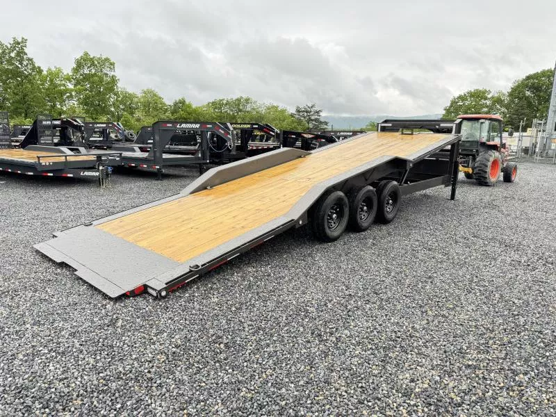 2026 MAXXD 102x28' T8X Gooseneck Power Tilt Equipment Trailer 21000# GVW * DUAL PISTON * FULL FRAME TILT * 102" DECK/DRIVE OVER FENDERS * TORSION SUSPENSION * WIRELESS REMOTE * WINCH PLATE * 12" O.C. C/M * 110V CHARGER * DUAL JACKS * FRONT TOOLBOX