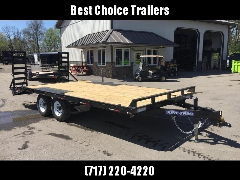 2021 Sure-Trac 102x18 Beavertail Deckover Trailer 9900# GVW * STAND UP DELUXE RAMPS + SPRING ASSIST * TUBE SIDE RAIL + CROSSMEMBERS * RUBRAIL/STAKE POCKETS/D-RINGS * SPARE MOUNT * ADJUSTABLE COUPLER * DROP LEG JACK 2021 Sure-Trac 102x18 Beavertail Deckover Trailer 9900# GVW * STAND UP DELUXE RAMPS + SPRING ASSIST * TUBE SIDE RAIL + CROSSMEMBERS * RUBRAIL/STAKE POCKETS/D-RINGS * SPARE MOUNT * ADJUSTABLE COUPLER * DROP LEG JACK