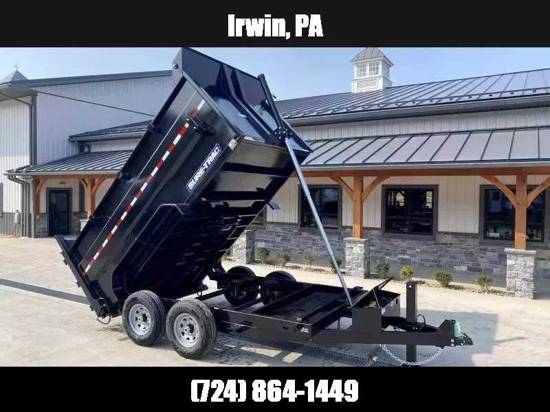 2026 Sure-Trac 7x16' Dump Trailer 14000# GVW * HYDRAULIC JACK * DELUXE TARP KIT * 4' HIGH SIDES + BULKHEAD * TELESCOPIC HOIST * INTEGRATED KEYWAY * UNDERBODY TOOL TRAY * ADJUSTABLE COUPLER * 110V CHARGER * UNDERMOUNT RAMPS 1756692887