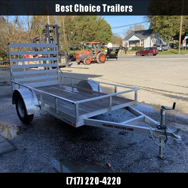 USED 2019 Polaris 5.5x10' Aluminum Utility Landscape Trailer 2990# GVW * GREAT FOR A GOLF CART, SMALL UTV, LARGE 4-WHEELER USED 2019 Polaris 5.5x10' Aluminum Utility Landscape Trailer 2990# GVW * GREAT FOR A GOLF CART, SMALL UTV, LARGE 4-WHEELER
