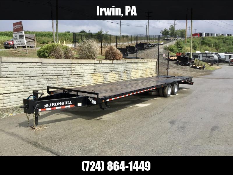 2021 Ironbull 102x26' Pintle Beavertail Deckover Trailer 25990# GVW ...