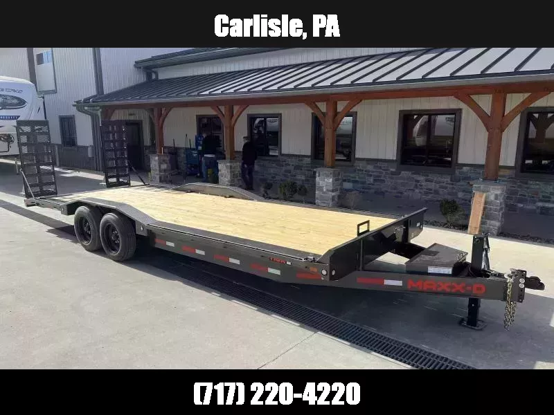 2026 MAXXD 102x22' H6X Equipment Trailer 14000# GVW * DEXTER AXLES * STAND UP DELUXE RAMPS * RUBRAIL/STAKE POCKETS/D-RINGS * WINCH PLATE * 4 EXTRA D-RINGS * TOOLBOX 1761771146