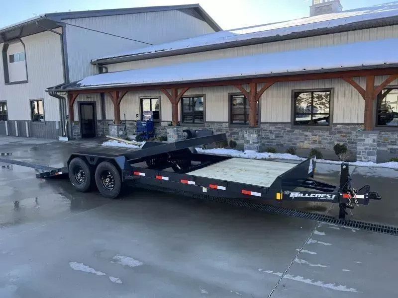 2026 Hillcrest Trailers 7x20 Gravity Tilt Equipment Trailer 16000 GVW * 8000# AXLES * 16+4' SPLIT DECK TILT * 14-PLY TIRE UPGRADE * HYDRAULIC STOP/CONTROL VALVE * ADJUSTABLE COUPLER * 12K JACK