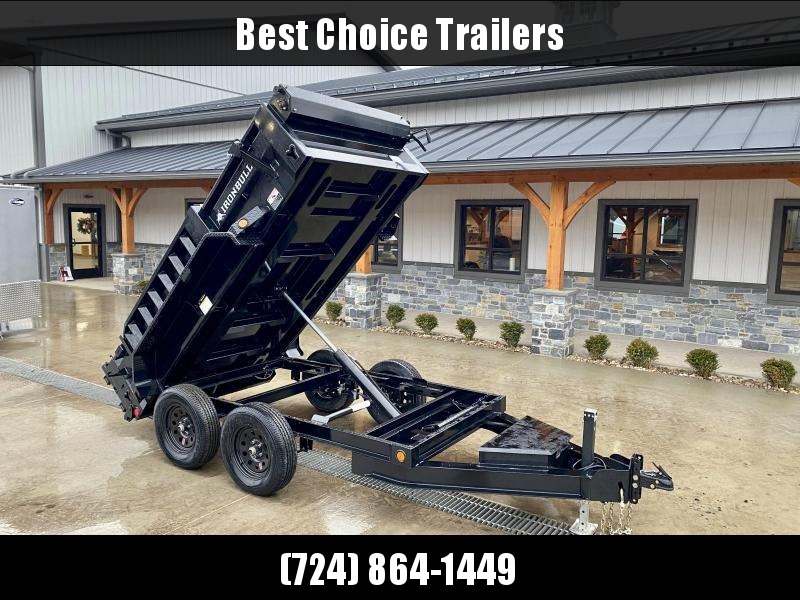 2022 IronBull 5x10' Dump Trailer 9990# GVW * 5200# AXLES * TARP KIT * RAMPS * I-BEAM FRAME * INTEGRATED KEYWAY * 10 GA SIDES AND FLOOR * COMBO GATE * ADJUSTABLE COUPLER * DROP LEG JACK * 110V CHARGER * CLEARANCE 2022 IronBull 5x10' Dump Trailer 9990# GVW * 5200# AXLES * TARP KIT * RAMPS * I-BEAM FRAME * INTEGRATED KEYWAY * 10 GA SIDES AND FLOOR * COMBO GATE * ADJUSTABLE COUPLER * DROP LEG JACK * 110V CHARGER * CLEARANCE