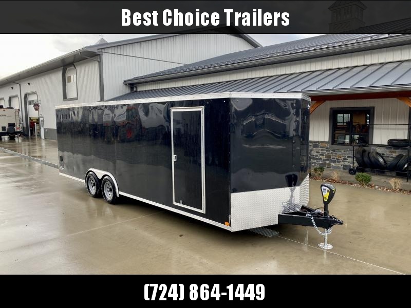 2023 ITI Cargo 8.5x24 Enclosed Car Hauler Trailer 9900# GVW * BLACK EXTERIOR * 5200# AXLES * .030 SEMI-SCREWLESS * RV DOOR * 1 PC ROOF * TRIPLE TUBE TONGUE * TUBE STUDS * TRUCKBED LINER ON TONGUE AND SILLS 2023 ITI Cargo 8.5x24 Enclosed Car Hauler Trailer 9900# GVW * BLACK EXTERIOR * 5200# AXLES * .030 SEMI-SCREWLESS * RV DOOR * 1 PC ROOF * TRIPLE TUBE TONGUE * TUBE STUDS * TRUCKBED LINER ON TONGUE AND SILLS