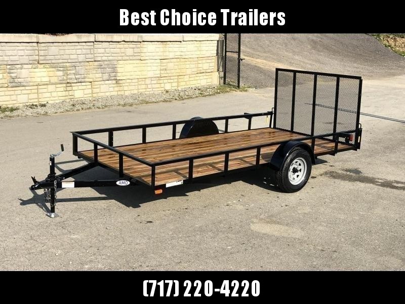 2022 AMO 78x14' Utility Landscape Trailer 2990# GVW * 4' GATE * TOOLESS GATE REMOVAL * 3500# AXLE * 15" RADIAL TIRES * CLEARANCE 2022 AMO 78x14' Utility Landscape Trailer 2990# GVW * 4' GATE * TOOLESS GATE REMOVAL * 3500# AXLE * 15" RADIAL TIRES * CLEARANCE