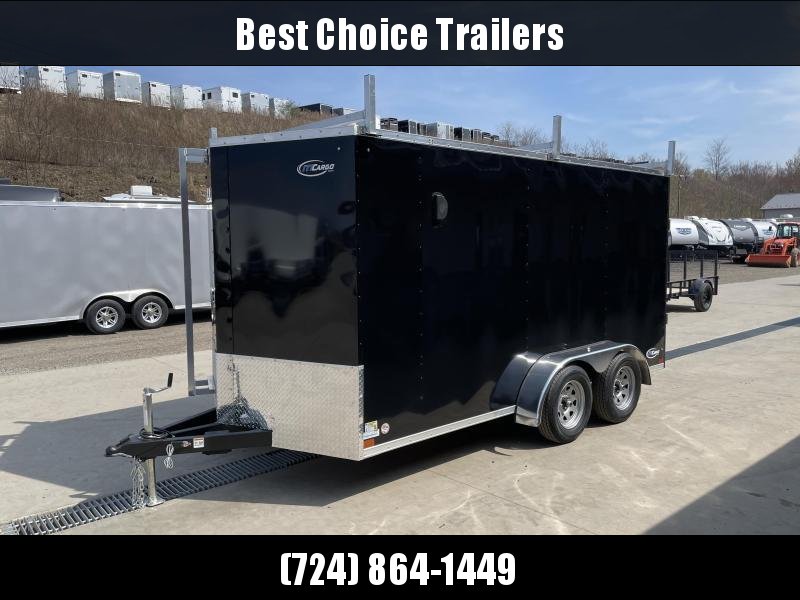 2021 ITI Cargo 7x14' Enclosed Cargo Trailer 7000# GVW * BLACK EXTERIOR * WALK ON ROOF * FRONT LADDER * 3 LADDER RACKS * .030 SEMI-SCREWLESS * 1 PC ROOF * 6'6" INTERIOR * 3/8" WALLS * 3/4" FLOOR * PLYWOOD * 24" STONEGUARD * HIGH GLOSS PAINTED FRAME * RV DO 2021 ITI Cargo 7x14' Enclosed Cargo Trailer 7000# GVW * BLACK EXTERIOR * WALK ON ROOF * FRONT LADDER * 3 LADDER RACKS * .030 SEMI-SCREWLESS * 1 PC ROOF * 6'6" INTERIOR * 3/8" WALLS * 3/4" FLOOR * PLYWOOD * 24" STONEGUARD * HIGH GLOSS PAINTED FRAME * RV DO