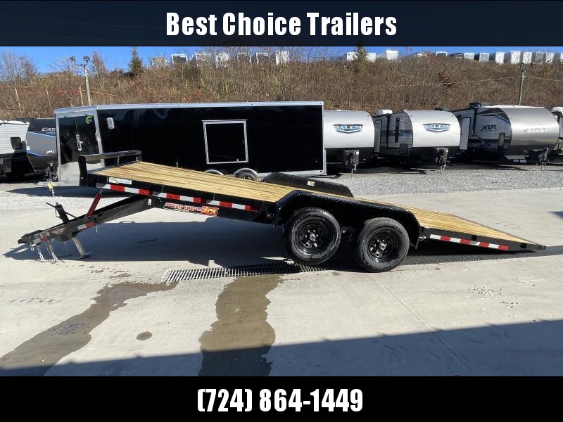 2023 AMO 7x18' Steel Deck Car Trailer 7000 GVW * LED TAIL LIGHTS
