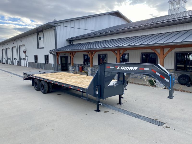 2023 Lamar 102x25' Gooseneck Beavertail Deckover Trailer 22500 * FULL