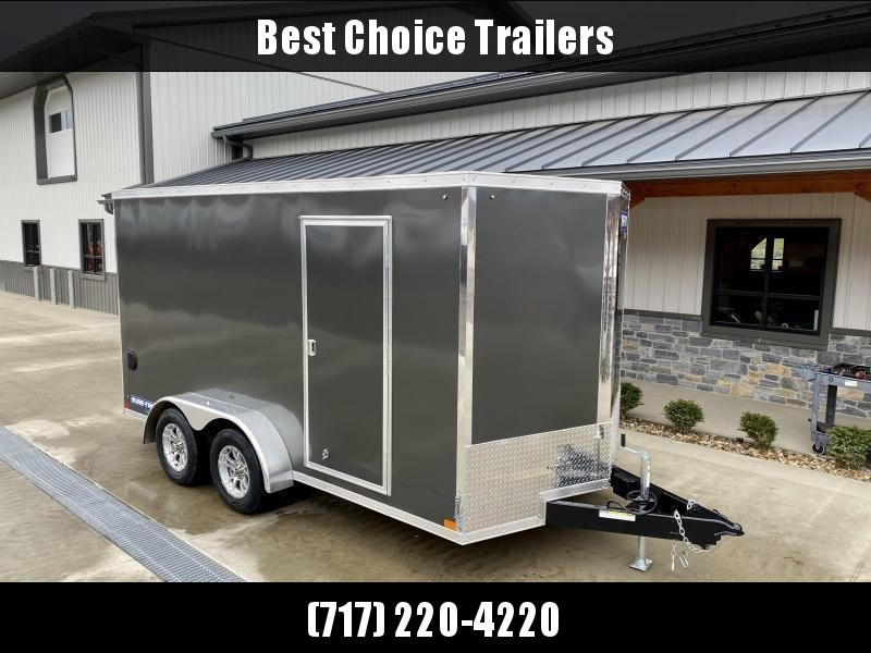 2022 Sure-Trac 7x14' Enclosed Cargo Trailer 7000# GVW * CHARCOAL * TORSION * SCREWLESS * ALUM WHEELS * 1PC ROOF * 6'6" H * 6" FRAME 2022 Sure-Trac 7x14' Enclosed Cargo Trailer 7000# GVW * CHARCOAL * TORSION * SCREWLESS * ALUM WHEELS * 1PC ROOF * 6'6" H * 6" FRAME