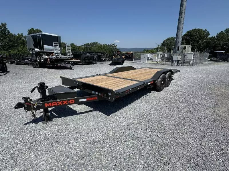 2026 MAXXD 102x22' G6X Gravity Tilt Equipment Trailer 14000# GVW * 16+6' SPLIT DECK * 102" DECK * DEXTER AXLES * DRIVE OVER FENDERS * TORSION SUSPENSION * TOOLBOX * STOP/CONTROL VALVE