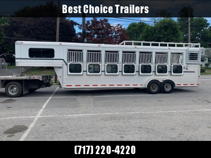 USED 2013 Adam Aluminum Gooseneck Pro Racer 7-Horse Trailer 14000# GVW USED 2013 Adam Aluminum Gooseneck Pro Racer 7-Horse Trailer 14000# GVW