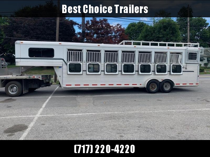 USED 2013 Adam Aluminum Gooseneck Pro Racer 7-Horse Trailer 14000# GVW USED 2013 Adam Aluminum Gooseneck Pro Racer 7-Horse Trailer 14000# GVW