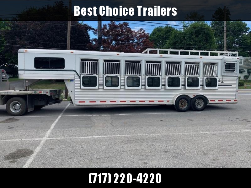USED 2013 Adam Aluminum Gooseneck Pro Racer 7-Horse Trailer 14000# GVW USED 2013 Adam Aluminum Gooseneck Pro Racer 7-Horse Trailer 14000# GVW