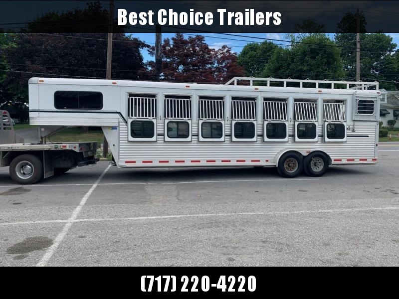 USED 2013 Adam Aluminum Gooseneck Pro Racer 7-Horse Trailer 14000# GVW USED 2013 Adam Aluminum Gooseneck Pro Racer 7-Horse Trailer 14000# GVW