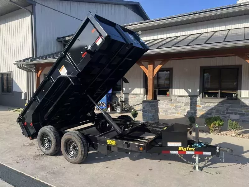 2026 Big Tex Trailers 90SR 6x12' Low Profile Dump Trailer 9990# GVW * UNDERMOUNT RAMPS * OVERSIZE PISTON * 6" TUBE FRAME * DROP LEG JACK * ADJUSTABLE COUPLER * 20" SIDES * 110V CHARGER * TUBE TOPRAIL * 6" CHANNEL TONGUE