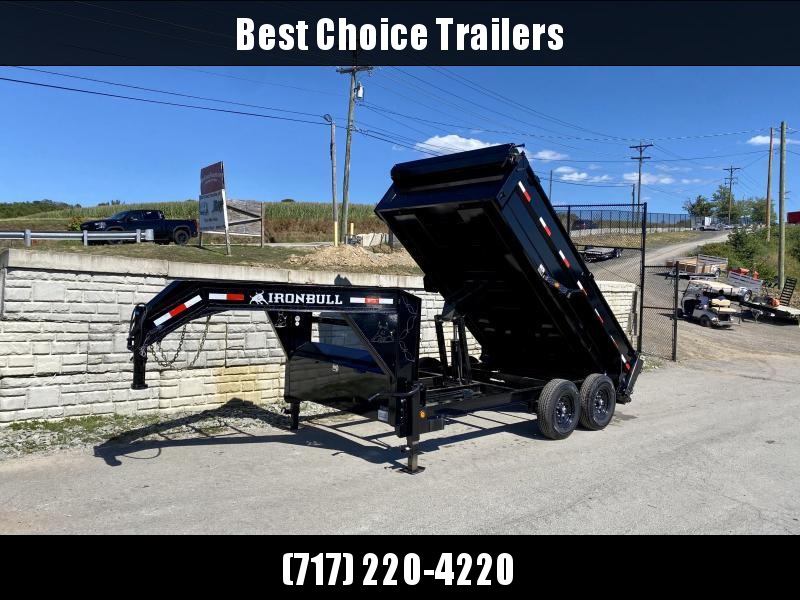2022 Iron Bull 7X14' Gooseneck Dump Trailer 14000# GVW * 24" SIDE * 7 GAUGE FLOOR * TARP KIT * DUAL 12K JACKS * REAR SUPPORT STANDS * D-RINGS * DEXTER AXLES * SCISSOR HOIST * TOOLBOX 2022 Iron Bull 7X14' Gooseneck Dump Trailer 14000# GVW * 24" SIDE * 7 GAUGE FLOOR * TARP KIT * DUAL 12K JACKS * REAR SUPPORT STANDS * D-RINGS * DEXTER AXLES * SCISSOR HOIST * TOOLBOX