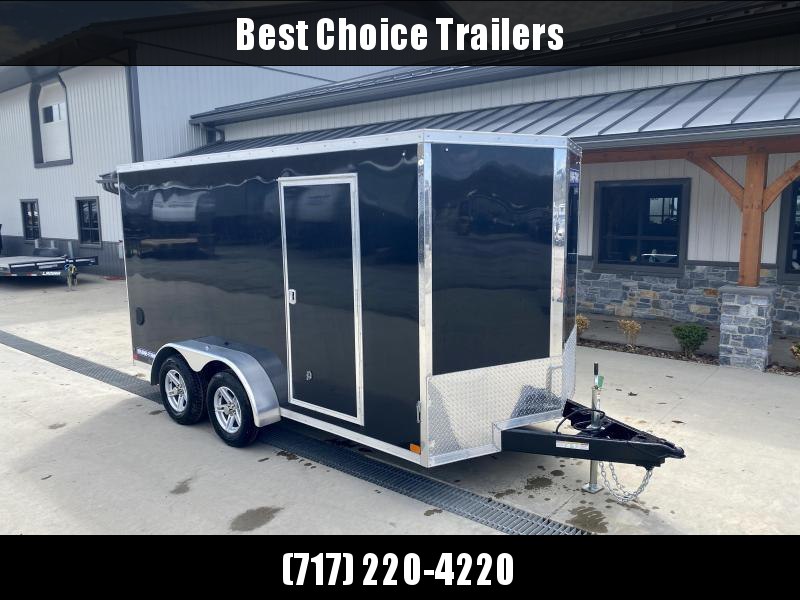 2023 Sure-Trac 7x14' Enclosed Cargo Trailer 7000# GVW * BLACK EXTERIOR * TORSION * SCREWLESS * ALUM WHEELS * 1PC ROOF * 6'6" H * 6" FRAME 2023 Sure-Trac 7x14' Enclosed Cargo Trailer 7000# GVW * BLACK EXTERIOR * TORSION * SCREWLESS * ALUM WHEELS * 1PC ROOF * 6'6" H * 6" FRAME