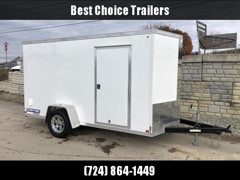 2022 Sure-Trac 6x10 STW Enclosed Cargo Trailer Ramp Door * WHITE EXTERIOR * TUBE STUDS * 1 PC ALUMINUM ROOF * .030 SCREWLESS * RV DOOR * ALUMINUM WHEELS * 4" TUBE FRAME * SET BACK JACK 2022 Sure-Trac 6x10 STW Enclosed Cargo Trailer Ramp Door * WHITE EXTERIOR * TUBE STUDS * 1 PC ALUMINUM ROOF * .030 SCREWLESS * RV DOOR * ALUMINUM WHEELS * 4" TUBE FRAME * SET BACK JACK