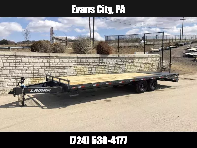 2025 Lamar 102x24' Beavertail Deckover Trailer 14000# GVW * 12K JACK ...