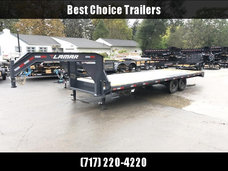 2020 Lamar 102x22' Gooseneck Deckover Trailer 14000# GVW * 8' SLIDE IN RAMPS * DUAL JACKS 2020 Lamar 102x22' Gooseneck Deckover Trailer 14000# GVW * 8' SLIDE IN RAMPS * DUAL JACKS