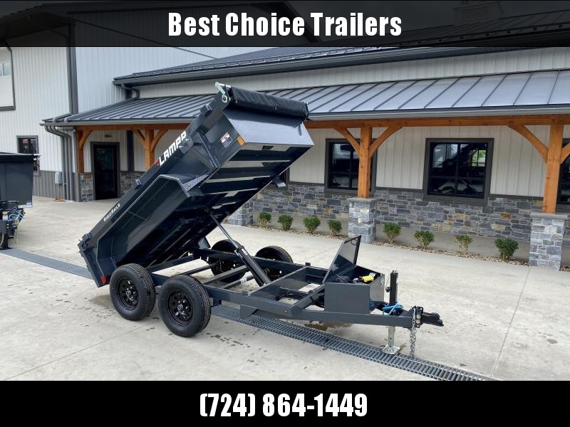 2023 Lamar 5x10' Deluxe Dump Trailer 7000# GVW * DELUXE TARP KIT * 7K JACK UPGRADE * UNDERMOUNT RAMPS * CHARCOAL * ADJUSTABLE COUPLER * RIGID RAILS * 110V CHARGER * DOUBLE CHANNEL FRAME * 10GA FLOOR * POWER UP/DOWN * 4" CHANNEL BED FRAME 2023 Lamar 5x10' Deluxe Dump Trailer 7000# GVW * DELUXE TARP KIT * 7K JACK UPGRADE * UNDERMOUNT RAMPS * CHARCOAL * ADJUSTABLE COUPLER * RIGID RAILS * 110V CHARGER * DOUBLE CHANNEL FRAME * 10GA FLOOR * POWER UP/DOWN * 4" CHANNEL BED FRAME