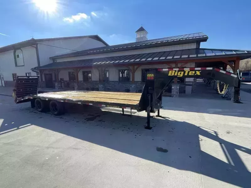 2026 Big Tex Trailers 22GN 102x40' HD Gooseneck Flatbed Deckover Trailer 23900# GVW * PIERCED BEAM FRAME * HDSS SUSPENSION * DUAL 25K SEMI STYLE JACKS * TOOLBOX * 30K NECK * SLIDE IN RAMPS * SLIDING WINCH TRACK
