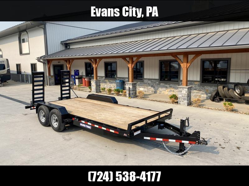 NEW Sure-Trac 7x20' Equipment Trailer 14000# GVW * 12K JACK * 4" CHANNEL RAMPS w/ SPRING ASSIST * RUBRAIL/STAKE POCKETS/D-RINGS * HD FENDERS * ADJUSTABLE CAST COUPLER * SPARE MOUNT * SEALED HARNESS 1750184062