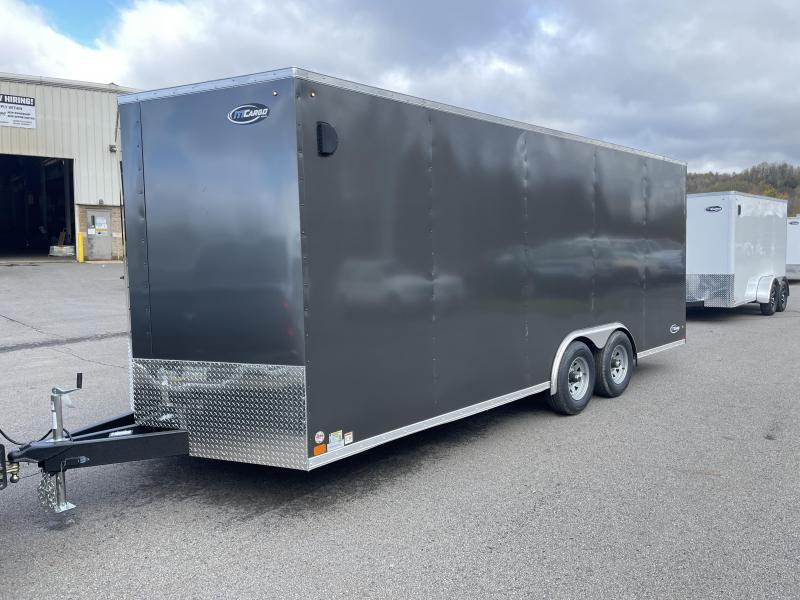 2022 ITI Cargo 8.5x20 Enclosed Car Hauler Trailer 9900# GVW * CHARCOAL EXTERIOR * .030 SEMI-SCREWLESS * RV DOOR * 1 PC ROOF * 3/8" WALLS * 3/4" FLOOR * TRIPLE TUBE TONGUE * 6'6" INTERIOR * 24" STONEGUARD * HIGH GLOSS PAINTED FRAME 2022 ITI Cargo 8.5x20 Enclosed Car Hauler Trailer 9900# GVW * CHARCOAL EXTERIOR * .030 SEMI-SCREWLESS * RV DOOR * 1 PC ROOF * 3/8" WALLS * 3/4" FLOOR * TRIPLE TUBE TONGUE * 6'6" INTERIOR * 24" STONEGUARD * HIGH GLOSS PAINTED FRAME