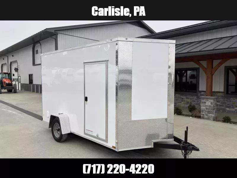 2026 Xtreme Cargo 7x12' Enclosed Cargo Trailer 2990# GVW * 7' HEIGHT - UTV PKG * 16" FLOOR CROSSMEMBERS * WHITE EXTERIOR * .080 POLYCOR SEMI-SCREWLESS * RV DOOR * PLYWOOD WALLS AND FLOOR * TUBE STUDS 1753373349