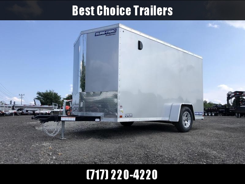 2021 Sure-Trac 6x12' STW Enclosed Cargo Trailer 2990# GVW * SILVER * RAMP DOOR 2021 Sure-Trac 6x12' STW Enclosed Cargo Trailer 2990# GVW * SILVER * RAMP DOOR