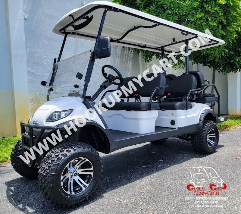 2022 ICON i60L White Metallic Golf Cart Electric Vehicle 2022 ICON i60L White Metallic Golf Cart Electric Vehicle