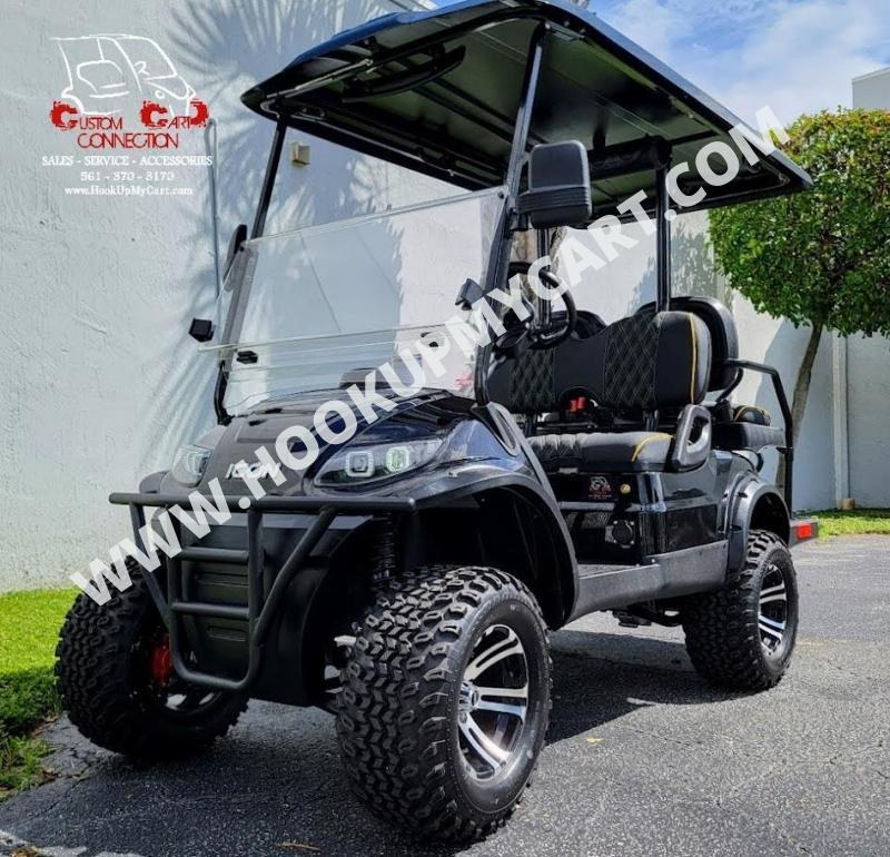 2022 ICON I40L Black w/Custom Seats & ECOXGEAR SOUNDBARGolf Cart 2022 ICON I40L Black w/Custom Seats & ECOXGEAR SOUNDBARGolf Cart