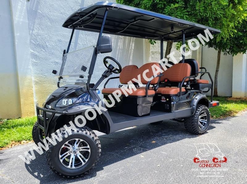 2023 ICON i60L Caribbean Blue Lifted Golf Cart Electric Vehicle