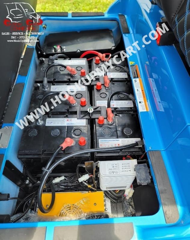 2024 EPIC Carts E60L Lifted Electric Golf Cart 6 Passenger Toyota