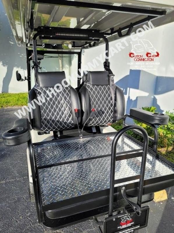 2023 Epic Carts by ICON E40 Pearl White Golf Cart Custom Golf Carts