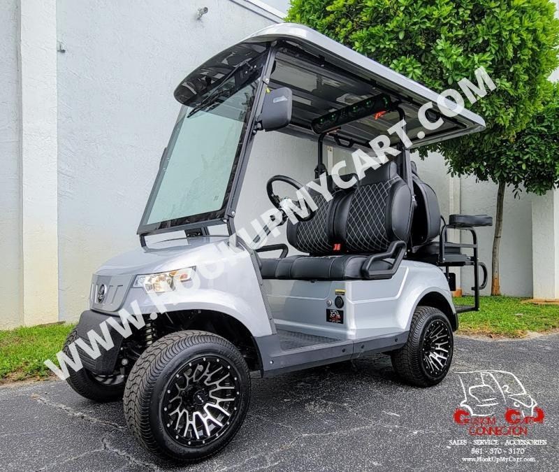 2023 Epic Carts by ICON E60 Pearl White Golf Cart Electric Vehicle