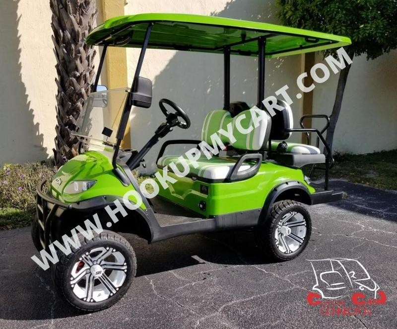 2023 ICON i40L Lime Green Golf Cart w/Upgraded Rims & Tires Custom