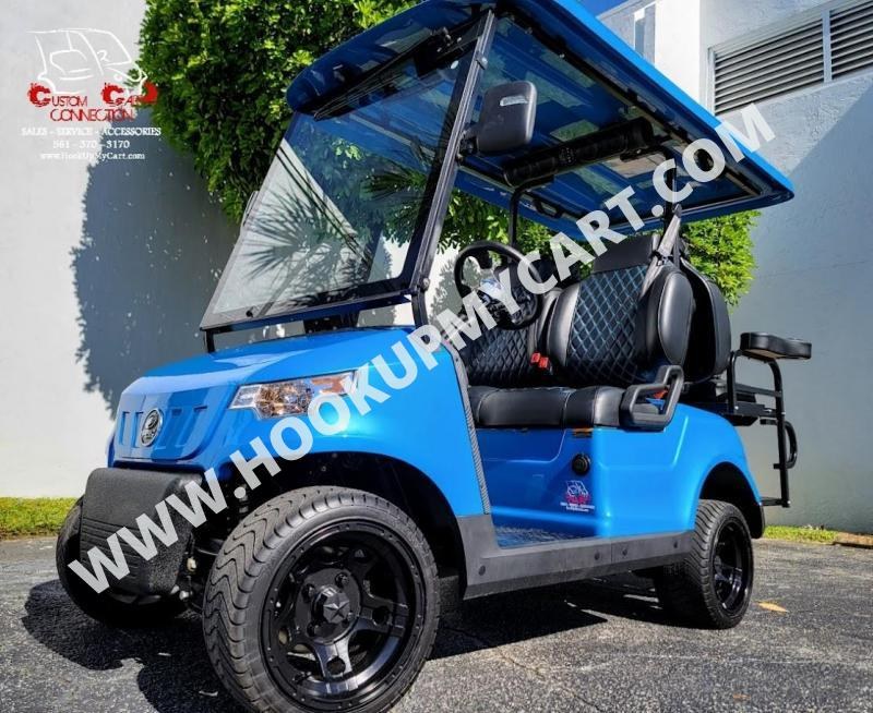 2023 Epic Carts by ICON E40 Toyota Blue Golf Cart Electric Vehicle ...